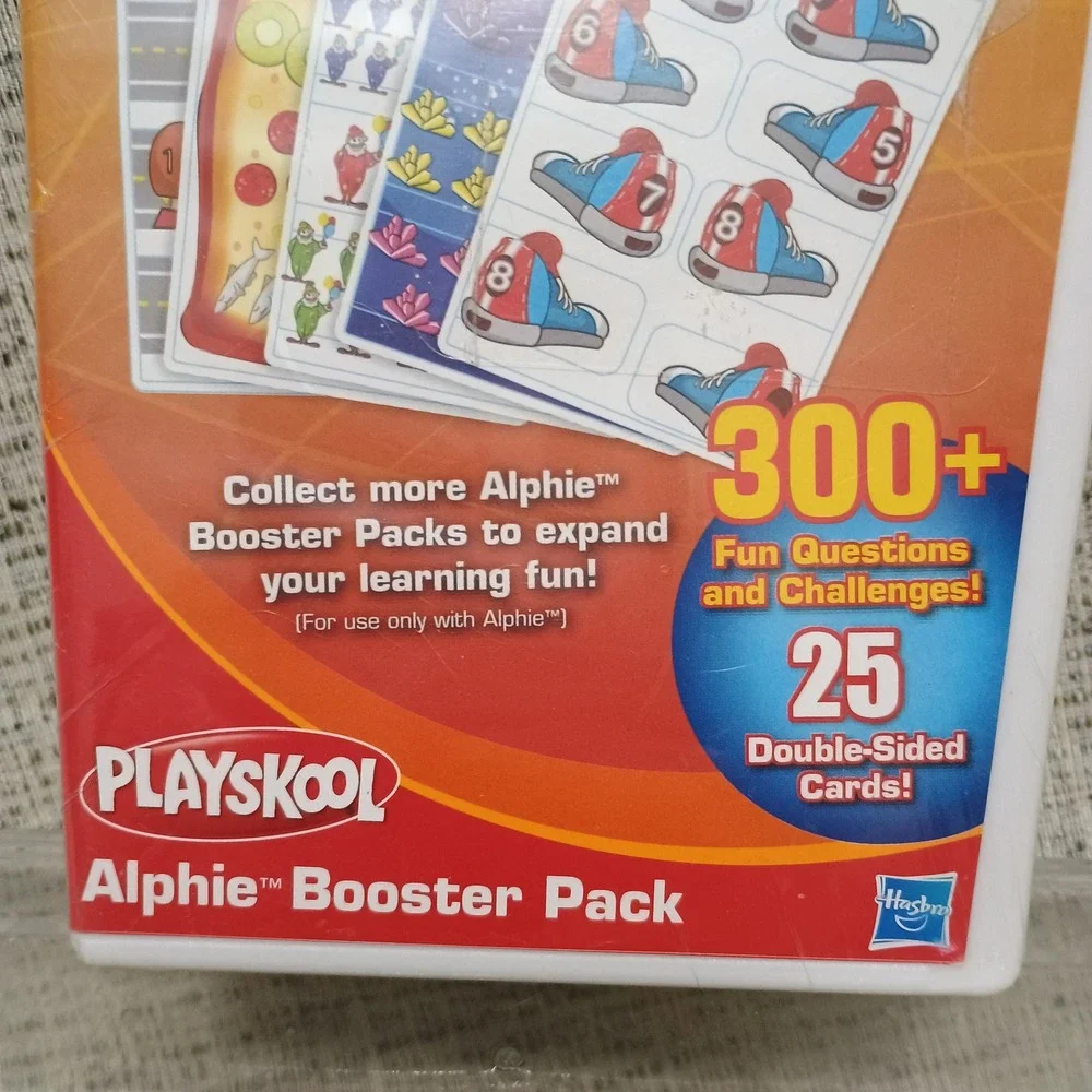 Playskool Alphie Booster Pack Numbers 25 Double Sided Cards 300+ Questions 2009